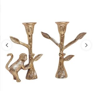 Candelabro de metal con forma de árbol de mono, decoración navideña para el hogar, resistente al calor - Product Image 2