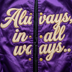 Customized Satin Bomber Jacket Football Satin Embroidery Satin Jackets Men Crew Neck Long Sleeve Baseball Satin Jacket Coat - Product Image 5