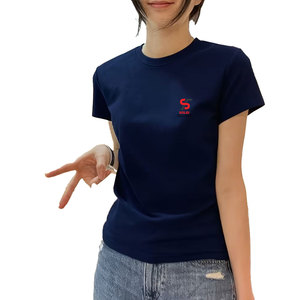 Solid Trader Best Selling Comfort Breathable Flexible Stitching Daily Essential Plain <b>Top</b> Trendy Fashionable Women Tee Shirt - Product Image 1
