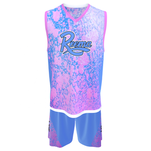 Maillots de basket-ball en gros Reema Tec, uniformes personnalisés OEM de haute qualité, ensembles d'uniformes de basket-ball pour femmes et hommes, vêtements de basket-ball - Product Image 1