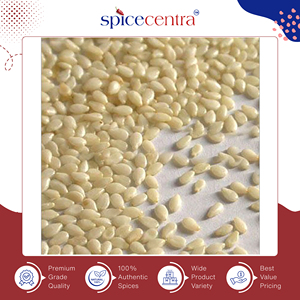 Graines de sésame blanc décortiquées, 100% pures, brutes, séchées automatiquement, triées Sortex 99,98%, pour la cuisson, origine Inde, durée de conservation 12 mois, personnalisable - Spicecentra - Product Image 5