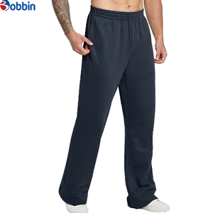 Pantalones Deportivos de Moda para Hombre, Estilo Flare, Pierna Ancha, Color Sólido, Transpirables, Ecológicos, Holgados, con Bolsillos, Cintura Elástica, para Gimnasio - Product Image 4