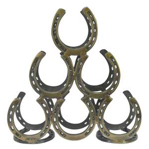 Exhibidores de Barra para Mostrador, Estante para Vino Metálico Estilo Herradura, Soporte Decorativo para 3 Botellas de Champán, Fácil de Transportar - Product Image 3