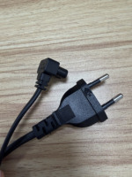 Câble d'alimentation EU 2 broches vers connecteur IEC C7 H03VVH2-F 2*0.75mm²