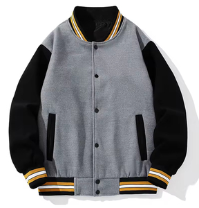 Chaqueta Universitaria Clásica de Invierno para Hombre, Estilo Letterman, Resistente al Viento, Ecológica, para Equipos Deportivos, Venta al Por Mayor - Product Image 1