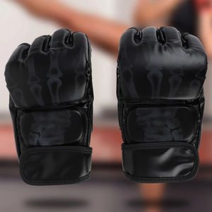 Guantes de MMA de Cuero PU con Servicio OEM, con Capa Interior Acolchada de Gel y Vendas para las Manos, para Artes Marciales y Boxeo - Product Image 6