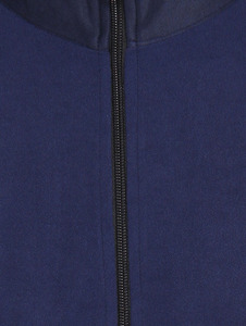 Survêtement bleu marine pour homme, fermeture éclair intégrale, col montant, design sportif, 100 % polyester respirant, coupe classique, idéal pour l'automne - Product Image 4