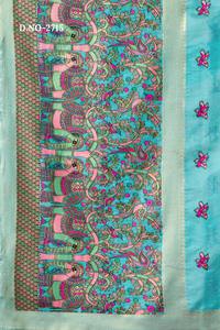 Traje de Saree de Diseño de Lujo con Hilo y Lentejuelas Intrincados y Adornos de Moti para Mujer, Uso Diario o para Fiestas, para Exportación - Product Image 5