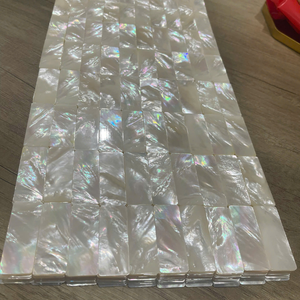 Nuevo Mosaico Cuadrado Plano de Nácar Blanco de Vietnam para Piscinas y Estilismo Exterior Brillante 99 Gold Data - Product Image 1