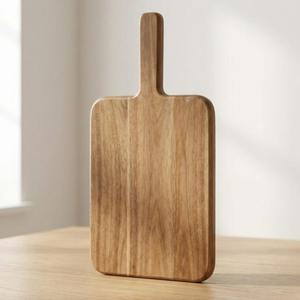 Tabla de cortar de madera de acacia con ranura para jugos, tabla de charcutería de madera, espacios en blanco para grabado láser, con reducción de aranceles de EE. UU. - Product Image 5