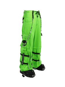 Pantalon punk pour homme rose, rouge, vert avec plusieurs poches, broderie chaîne, taille haute, fermeture à cordon, mode printemps - Product Image 6