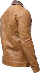Chaqueta de Cuero para Hombre, Tendencia 2026, Chaqueta Cálida de Cuero Genuino, Fabricante y Proveedor - Product Image 2