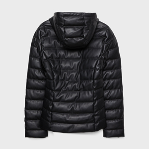 Brand New Lightweight Windbreaker Men Puffer <b>Suede</b> <b>Jacket</b> Padded Quilted Genuine Leather Winter Outdoor Hooded High <b>Jacket</b> - Product Image 2