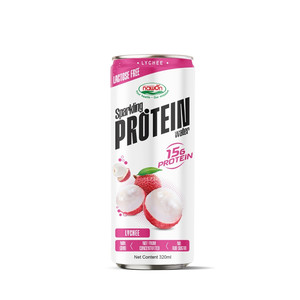 Private Label Sparking Protein Drink 330ml Soda Carbonated with Lychee Juice OEM <b>Soft</b> Drink Exotic Drink Sparkling Water Vitamin - Product Image 5