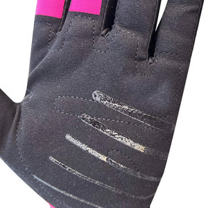 Daizen Star Motocross Full <b>Finger</b> Nylon Print Gloves Black Pink Breathable Hook Loop Closure Unisex Outdoor Racing Gloves - Product Image 4