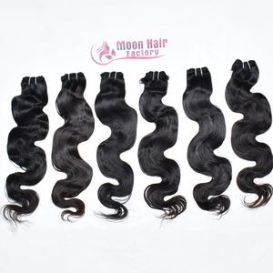 ผมแท้จากวัดอินเดีย แบบ Body Wave  ชนิด Remy Virgin Single Drawn หนาเป็นธรรมชาติ นุ่มลื่นดุจแพรไหม  ถักด้วยเครื่องจักรแบบ Double Weft น้ำหนัก 100 กรัม ทุกสี - Product Image 6