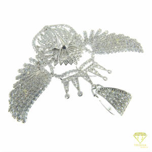 Collar de Plata de Ley 925 con Colgante de Corona de Lujo con Diamante Moissanite VVS - Product Image 3