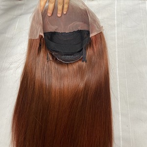 Vietnam Super Double Drawn Raw Extensions de cheveux humains Perruque frontale en dentelle complète pour femme noire avec style droit en os et dentelle HD - Product Image 2