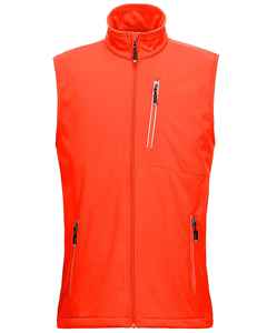 Sleeveless Men's <b>Slim</b> <b>Fit</b> Stand Collar Front Logo Softshell <b>Jacket</b> Wholesale Waterproof Breathable Eco-Friendly - Product Image 2
