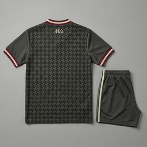 Ensemble de maillot de football pour homme Geometric_Heritage_82_Terrace_Kit, col en V, manches courtes, tissu respirant, vêtements de sport pour toutes les saisons - Product Image 4