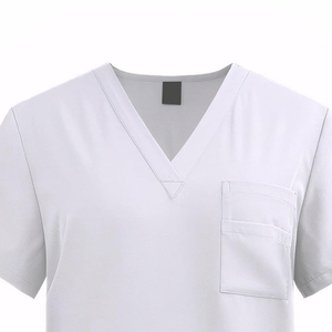 Uniformes Médicos Personalizados de Color Sólido para Hospital, Conjunto de Manga Corta para Dentistas, 100% Algodón Felpa - Product Image 4
