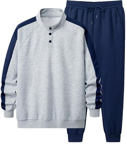 Conjunto Deportivo de Pantalones y Sudadera con Capucha para Hombre, Color Sólido, Casual, de Secado Rápido, Transpirable, Marca de Moda, Tejido de Punto, Novedad 2025 - Product Image 1