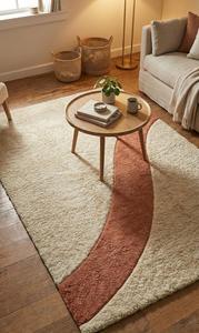 Alfombra Moderna Abstracta de Lana Hecha a Mano, Antideslizante, Suave y Minimalista para Sala de Estar, Dormitorio y Decoración del Hogar - Product Image 5