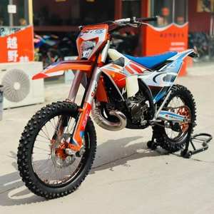 Motocicleta Todoterreno HJ S7-MT250 Versión de Alta Gama, Motor de 2 Tiempos Refrigerado por Agua, Motocross de 250cc con Faros Delanteros - Product Image 3