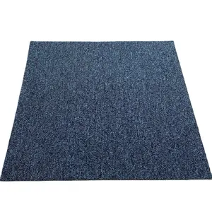 Diskon Karpet PP Lantai Kantor Anti Licin Lalu Lintas Tinggi Ubin Karpet Dukungan PVC Lantai Kantor 50X50