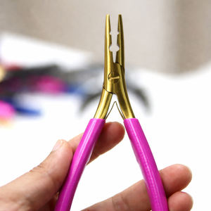 Pinzas de Acero Inoxidable INTENSE SURGICAL de 3 Orificios para Extensiones de Cabello, para Instalación y Remoción de Anillas Micro Nano, para Salón de Belleza, Más Vendidas - Product Image 4