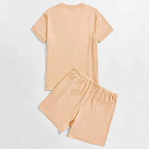 New arrival 100% Organic Cotton Shorts <b>Sets</b> for Men Towel <b>Set</b> Mens t Shirt and Shorts Terry Toweling Short Mens Shorts - Product Image 2