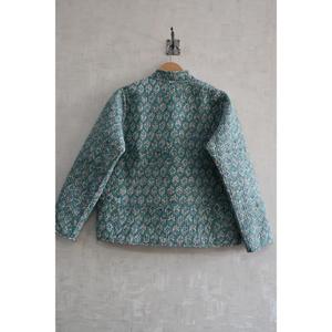เสื้อแจ็คเก็ตผ้าฝ้ายลายดอกไม้แบบกลับด้านได้ |   เสื้อคลุมผ้าควิลท์น้ำหนักเบาทำมือสำหรับผู้หญิง |   การแต่งตัวแบบเลเยอร์แบบสบายๆ - Product Image 4