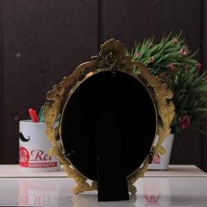 Espejo de Mesa Chapado en Oro, Elegante Espejo Decorativo de Vanidad, Regalo Perfecto para Cumpleaños, Aniversario, Boda - Product Image 3