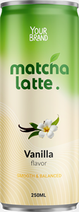 Marque privée/Vente en gros, Latte au matcha en conserve de 250 ml, saveur vanille, certifié HACCP BRC, fabricant vietnamien, échantillon et design gratuits - Product Image 2