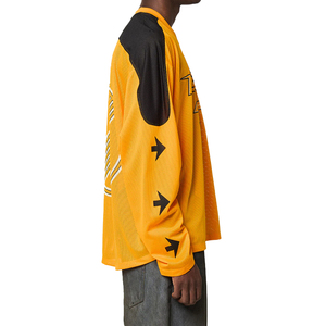 Camiseta de Carreras Personalizada, Estilo Urbano Holgado, Manga Larga, Malla Transpirable para Deportes de Motor, Fabricada en Poliéster, OEM - Product Image 3