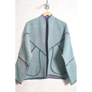 Veste Kantha vintage faite à la main, manteau en patchwork de coton indien, vêtements d'extérieur bohèmes pour femmes - Product Image 2