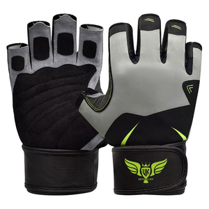 Professional Half Finger Gym <b>Gloves</b> with Wrist Wrap Anti Slip Weightlifting Fitness Training <b>Gloves</b> for Men & Women - Product Image 1