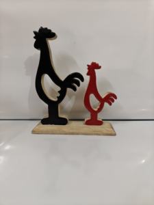 Animales de madera: perro de madera, gallo de madera, ciervo de madera, zorro de madera - Product Image 6