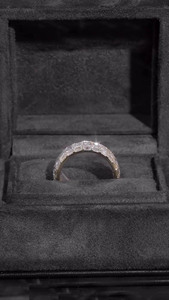 Iced Out Pinky Finger Band <b>Ring</b> <b>Men</b> Emerald Moissanite Pave Engagement Wedding Band Full Eternity Stackable 925 Sterling <b>Silver</b> - Product Image 3