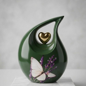 Decorative Teardrop Urn Featuring a <b>Graceful</b> Shape for Living Rooms Bedrooms Entryways Consoles and Display Areas - Product Image 6