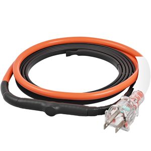 Cavo Autoriscaldante da 3FT 5W/FT per Protezione Antigelo Tubi dell'Acqua con Nastro Termorestringente Integrato e Riscaldatore - Product Image 1