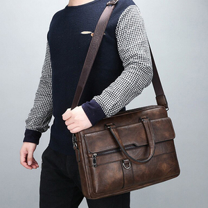 Sacs à ordinateur portables en cuir décontractés de haute qualité pour un usage unisexe, design durable et écologique, léger - Product Image 3