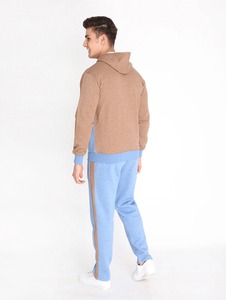 Hot Sales Custom Jogging Tracksuits New Designs Fashion Zipper <b>Hoodies</b> Track Suits Casual Blue Brown White <b>Polyester</b> Sweat Suit - Product Image 3
