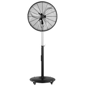 Ventilatore a piantana ad alta velocità da 24 pollici con 6800 CFM, oscillazione industriale a 85 gradi, 3 velocità, altezza regolabile, spina US/AU - Product Image 1