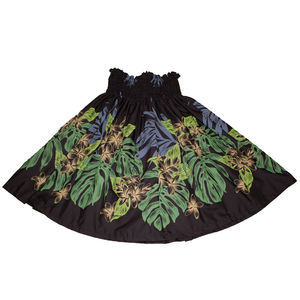 Falda Maxi Hawaiana con Bordado Floral Tropical para Mujer, Ligera y Fluida, Ideal para Vacaciones de Otoño - Product Image 5