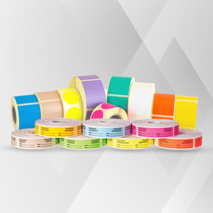 Wholesale Multi Color Oval Barcode Shipping Adhesive Computer <b>Labels</b> with Thermal Transfer Printing - Product Image 1