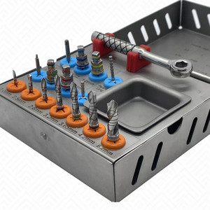 Kit de Taladros Quirúrgicos para Implantes Dentales, Herramientas Básicas, Destornilladores Hexagonales de Trinquete, Pernos Paralelos - Product Image 2