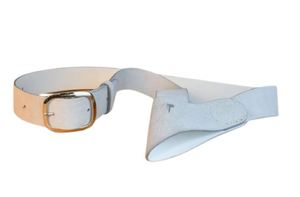 Light Color Genuine Leather <b>Belt</b> <b>Wide</b> Strap Buckle Waist <b>Belt</b> for Casual Uniform Reproduction Revolutionary White Baldric <b>Belts</b> - Product Image 6