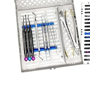 Kit de Instrumentos de Extracción Atraumática de Primera Calidad, 11 Piezas, Instrumentos Quirúrgicos Dentales en Caja de Esterilización, Certificado CE - Product Image 4