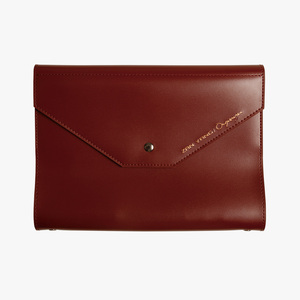 Fashionable Leather Tri-Fold Business Log Clutch with Loose-<b>Leaf</b> Binding Gift/ Leather Organizer Planner Softcover Notebook - Product Image 4